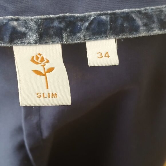 Seidensticker Slim Fit Blouse Fitted Marine Blue Size US XXS/2 - Picture 5 of 8